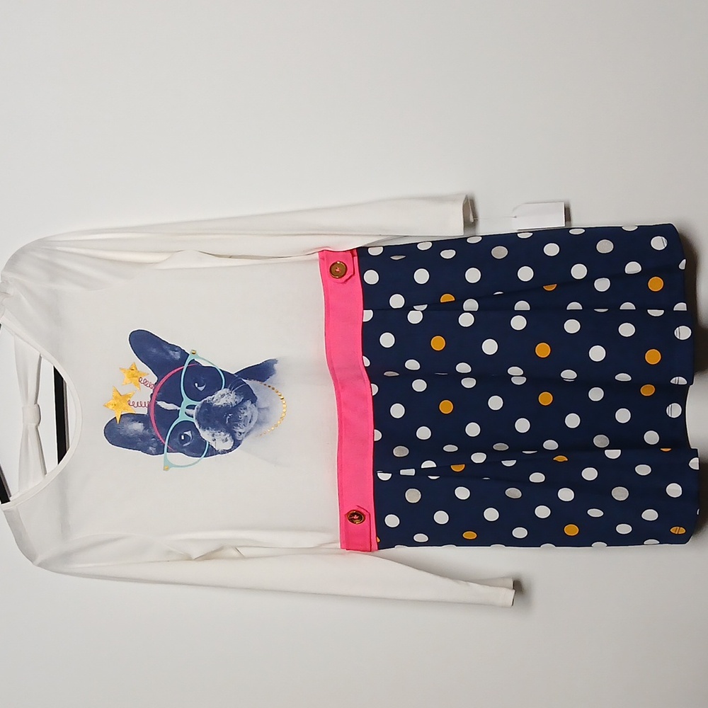 Heritage Supply Co Girls Classic Polka Dot Dress NWT size xl 18 and a half NWT